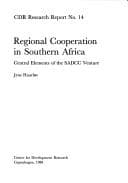 Tapa de Regional cooperation in Southern Africa