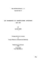 Tapa de Les fondements du conservatisme autrichien, 1859-1879