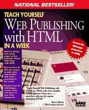 Tapa de Teach yourself Web publishing with HTML in a week