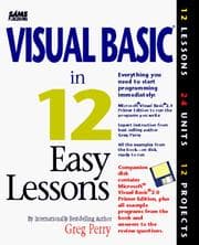 Tapa de Visual Basic in 12 easy lessons