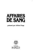 Tapa de Affaires de sang