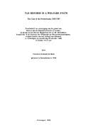 Tapa de Tax reform in a welfare state