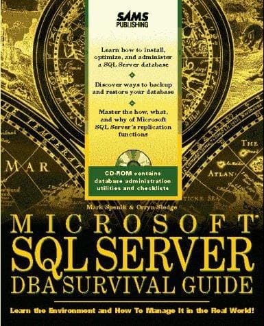 Tapa de Microsoft SQL Server DBA survival guide