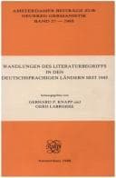 Tapa de Wandlungen des Literaturbegriffs in den deutschsprachigen Ländern seit 1945