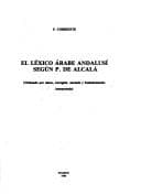 Tapa de El léxico árabe andalusí según P. de Alcalá