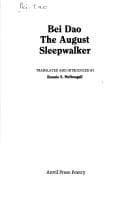 Tapa de The August sleepwalker