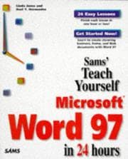 Tapa de Teach yourself Microsoft Word 97 in 24 hours