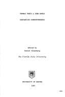 Tapa de Thomas Percy & John Bowle Cervantine correspondence