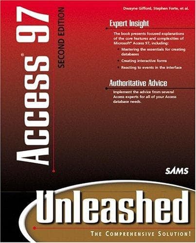 Tapa de Access 97 unleashed
