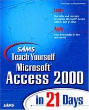Tapa de Sams Teach Yourself Microsoft Access 2000 in 21 Days