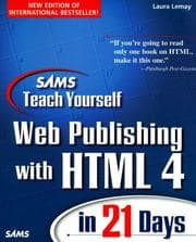 Tapa de Sams teach yourself Web Publishing with HTML 4 in 21 days