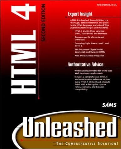 Tapa de HTML 4 unleashed