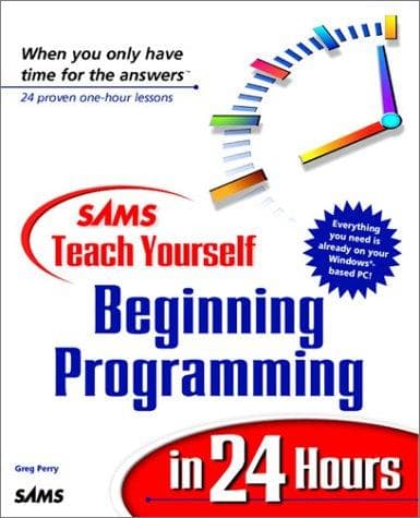 Tapa de Sams teach yourself beginning programming in 24 hours