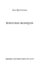 Tapa de Ecritures ironiques