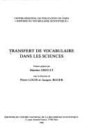 Tapa de Transfert de vocabulaire dans les sciences