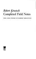 Tapa de Completed field notes