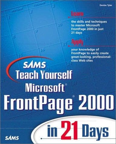Tapa de Teach Yourself Microsoft FrontPage 2000 in 21 Days