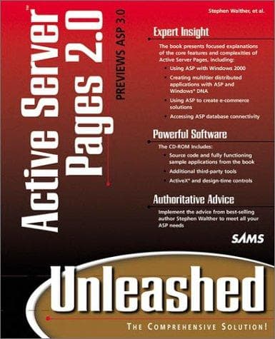 Tapa de Active Server Pages 2.0 unleashed