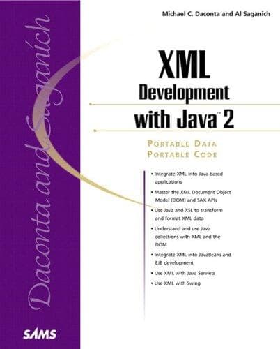 Tapa de XML Development with Java 2