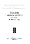 Tapa de Filologia e critica dantesca