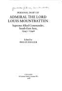 Tapa de Personal diary of Admiral the Lord Louis Mountbatten, Supreme Allied Commander, South-East Asia, 1943-1946
