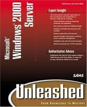 Tapa de Microsoft Windows 2000 server unleashed