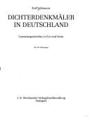 Tapa de Dichterdenkmäler in Deutschland