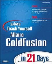 Tapa de Sams Teach Yourself ColdFusion in 21 Days (Teach Yourself -- 21 Days)