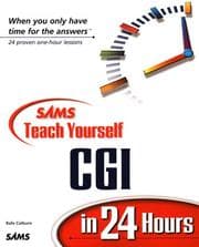 Tapa de Sams Teach Yourself CGI in 24 Hours