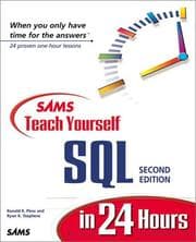 Tapa de Sams teach yourself SQL in 24 hours