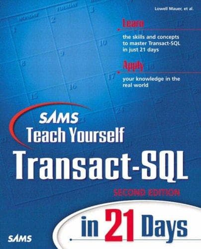 Tapa de Sams Teach Yourself Transact-SQL in 21 Days