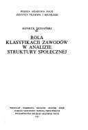 Tapa de Rola klasyfikacji zawodów w analizie struktury społecznej