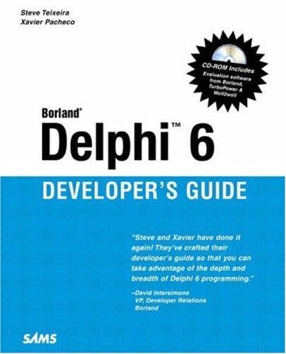 Tapa de Borland Delphi 6 developer's guide