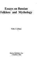 Tapa de Essays on Russian folklore and mythology