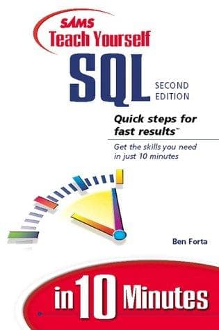 Tapa de Sams teach yourself SQL in 10 minutes
