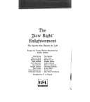 Tapa de The "New Right" enlightenment