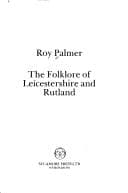 Tapa de The folklore of Leicestershire and Rutland