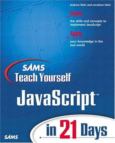 Tapa de Sams teach yourself JavaScript in 21 days