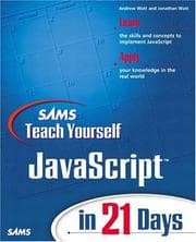 Tapa de Sams teach yourself JavaScript in 21 days