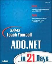 Tapa de Sams Teach Yourself ADO.NET in 21 Days