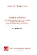 Tapa de What is a dogma?