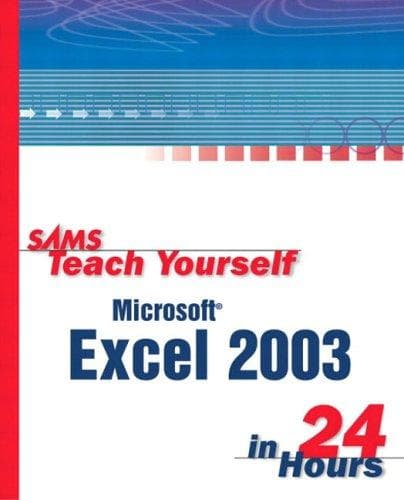 Tapa de Microsoft Excel 2003 in 24 Hours