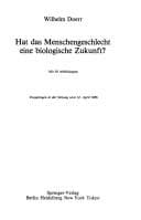Tapa de Hat das Menschengeschlecht eine biologische Zukunft?