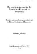 Tapa de Die eisernen Agrargeräte der römischen Kaiserzeit in Österreich