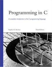 Tapa de Programming in C