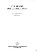 Tapa de Zur Bilanz des Lutherjahres