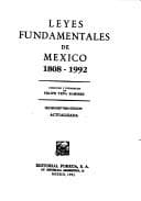 Tapa de Leyes fundamentales de México