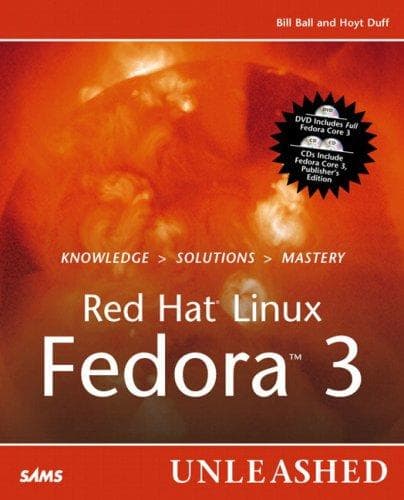 Tapa de Red Hat Linux Fedora 3 unleashed