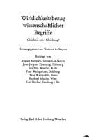 Tapa de Wirklichkeitsbezug wissenschaftlicher Begriffe