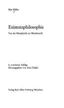 Tapa de Existenzphilosophie von der Metaphysik zur Metahistorik